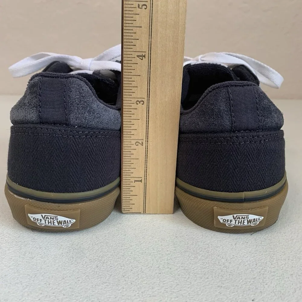 Vans Club Old Skool Shoes Kids 6 Navy White Lace Up Skater Sneaker Summer - Picture 10 of 12